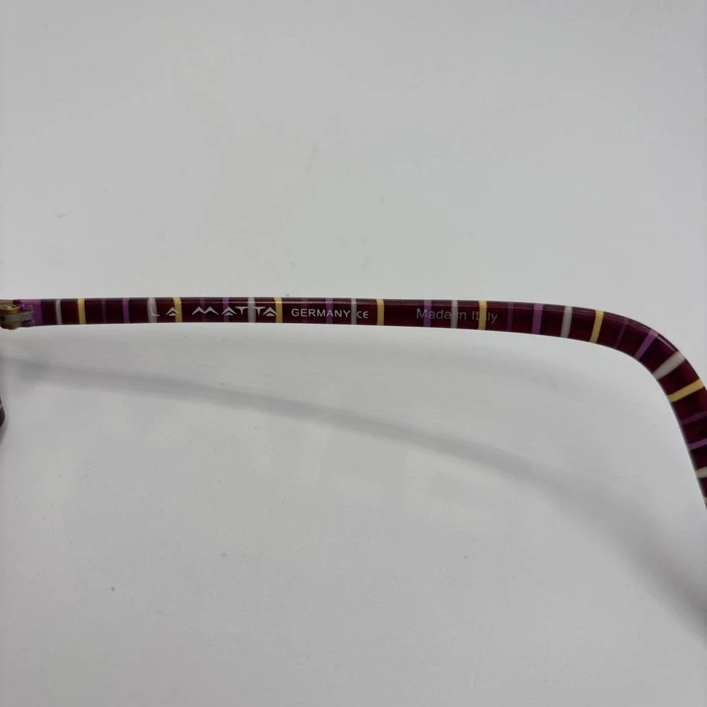 La Matta Italy ANCJEMO COL.3 51-16-135 Purple/Gold Eyeglasses Frame #D171